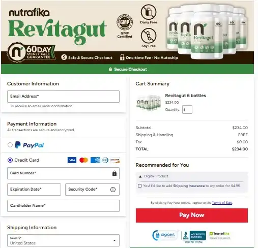 Revitagut Order Page